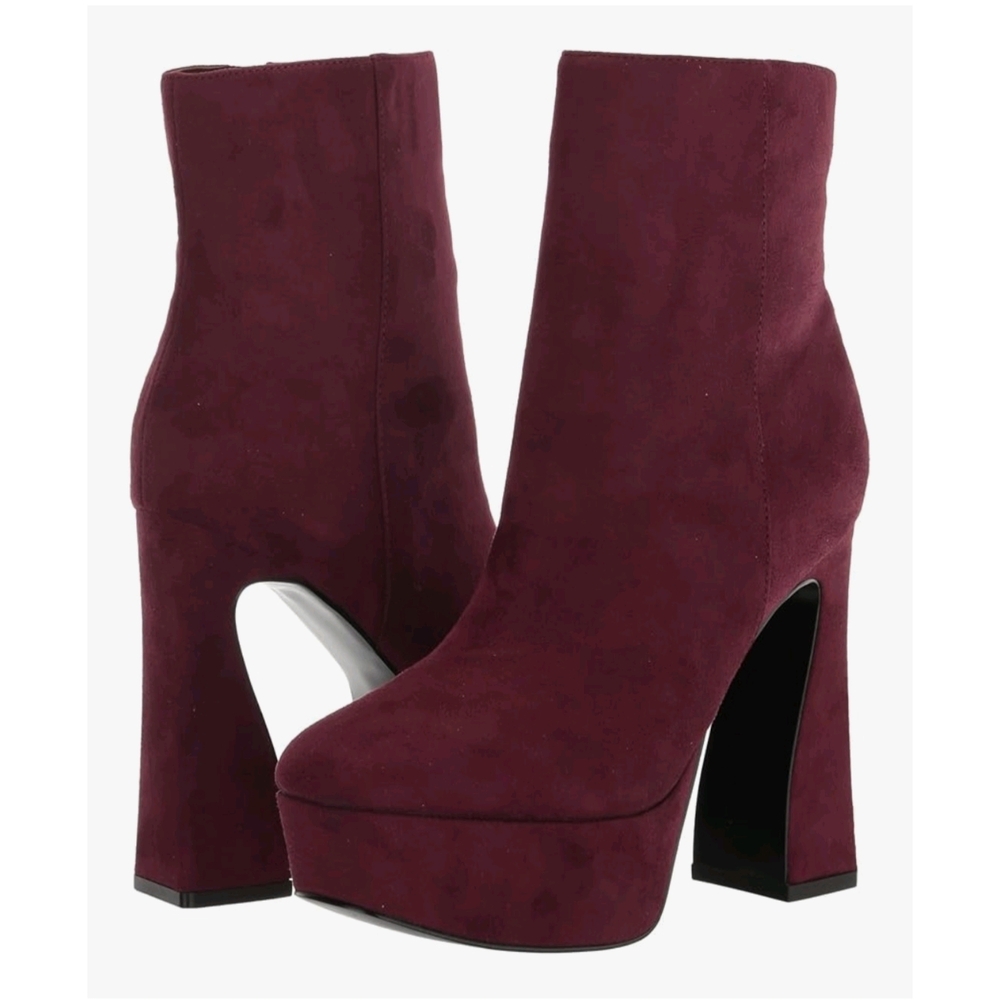 NWT! Nine West Elegant Burgundy Women's Ankle Boots